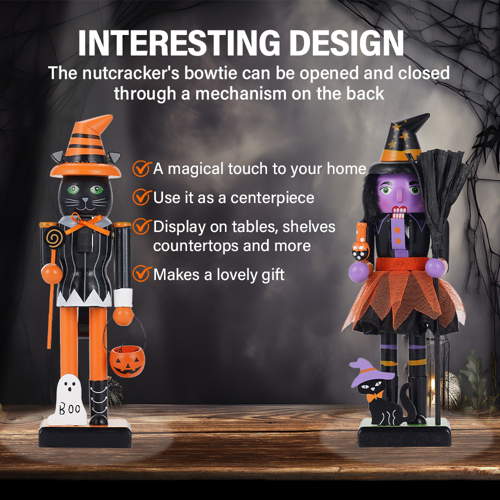 Halloween Solid Wood Nutcracke - Nutcracker Figurine review and price