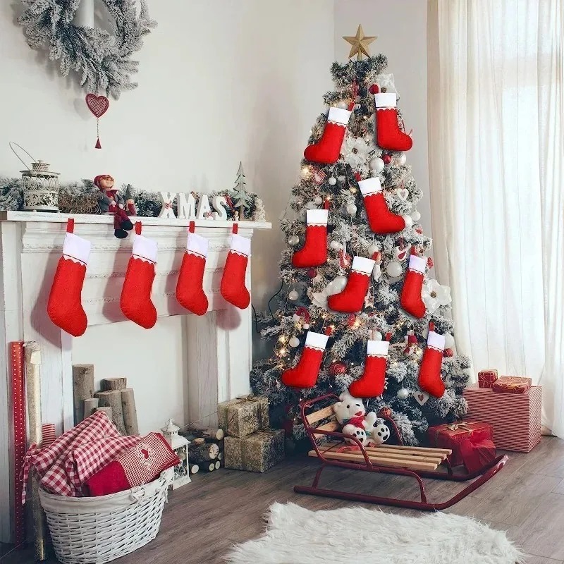 12-24PCS Christmas Stockings H - Christmas Stocking Hanging review and price