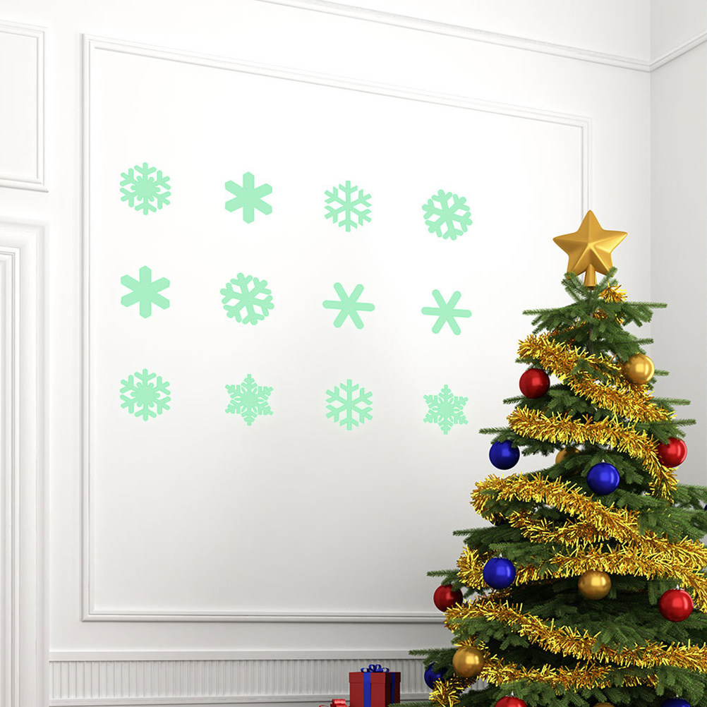 1Set Luminous Snowflake Wall S - Snowflake Window Decal review and price
