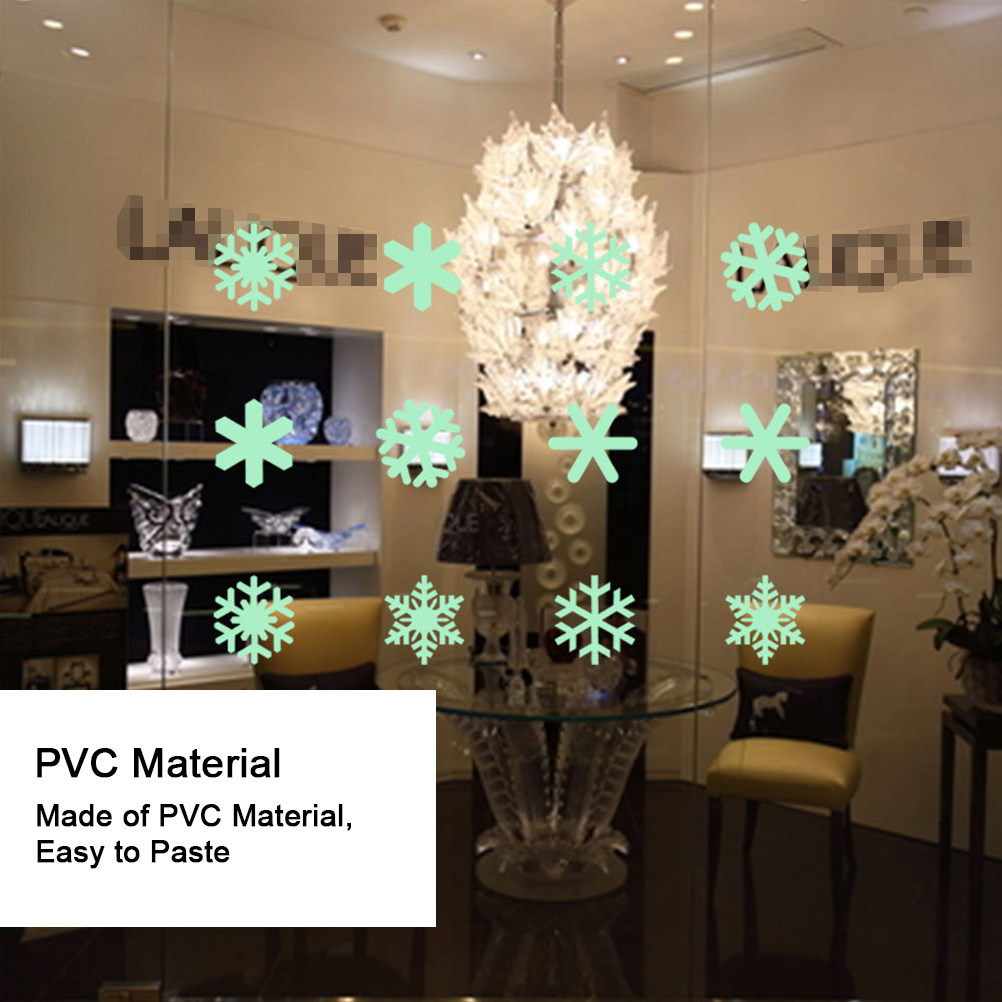 1Set Luminous Snowflake Wall S - Snowflake Window Decal review and price